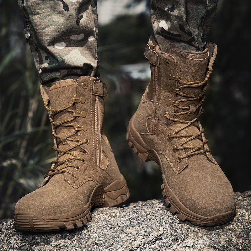 Herren Tactical Stiefel Knöchelschutz Rutschfest Outdoor