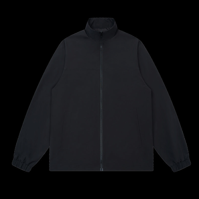 Herren Outdoor Jacke Sportlich Elastisch Mit Hochem Kragen