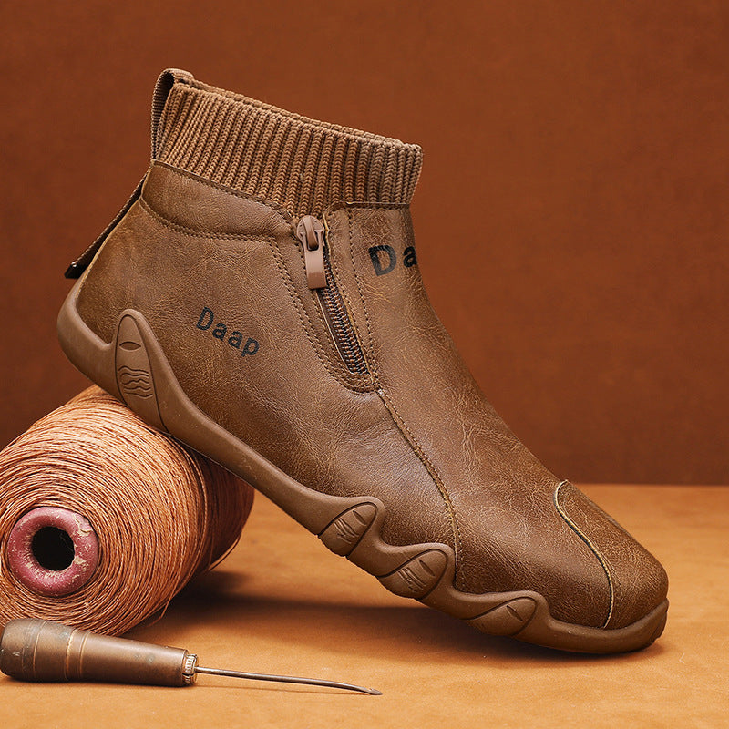 Damen Boots Freizeit Modisch Bequem