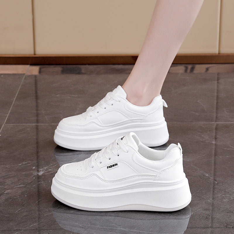 Damen Sneaker Hoch High Heel Chunky Laufsohlen