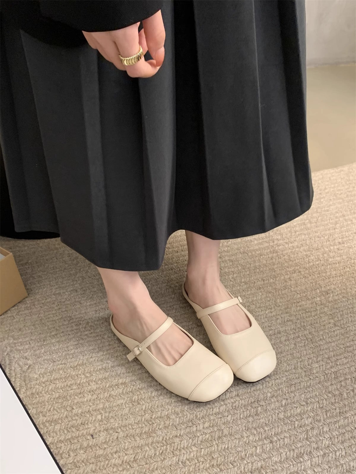 Damen Sling Pumps mit Schnalle Elegante High Heels Schuhe