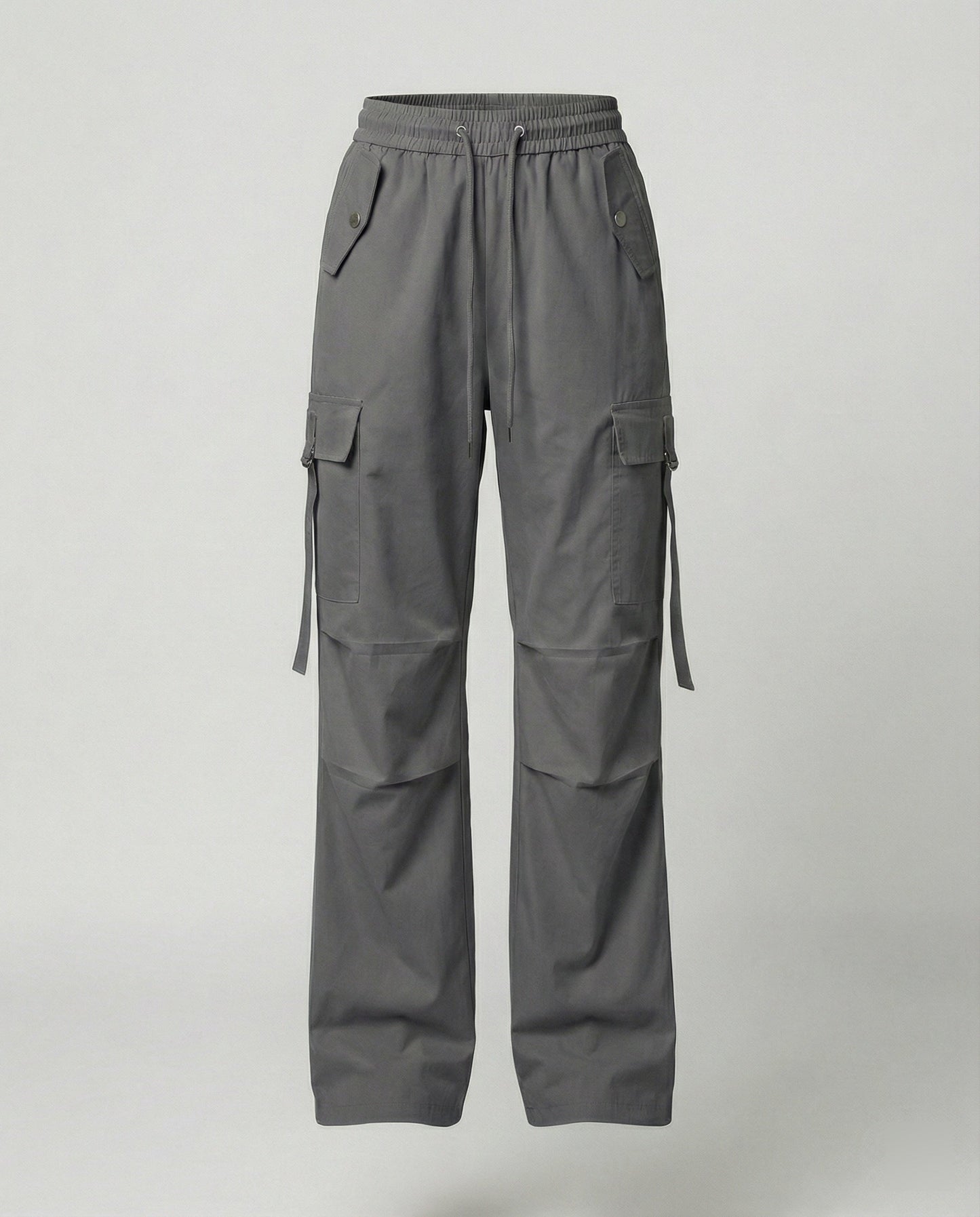 Damen Cargohose Weit Palazzo Elastisch Mit Taschen