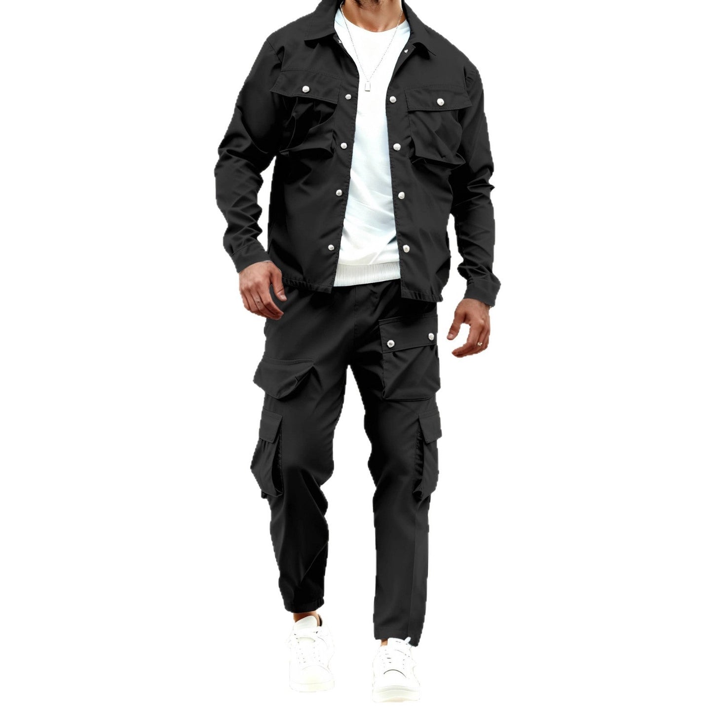 Herren Outdoor-Jacke und Hose Set Cargo Style