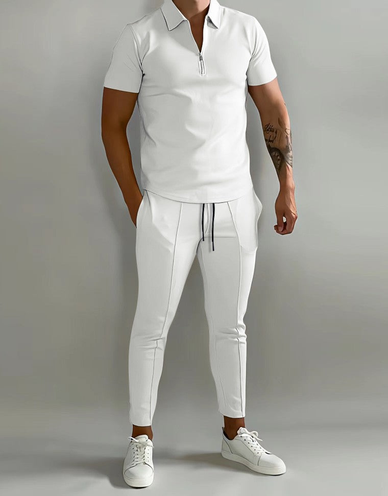 Herren Performance Set Modern Reißverschluss Sportlich