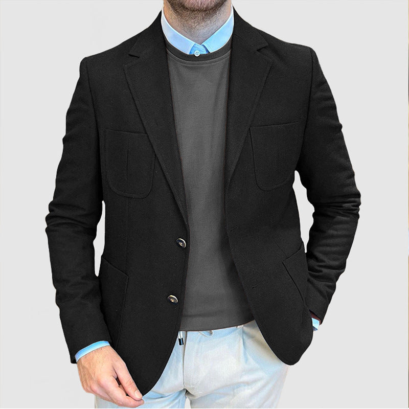 Herren Blazer Jackett Modern mit großen Taschen Hochwertig