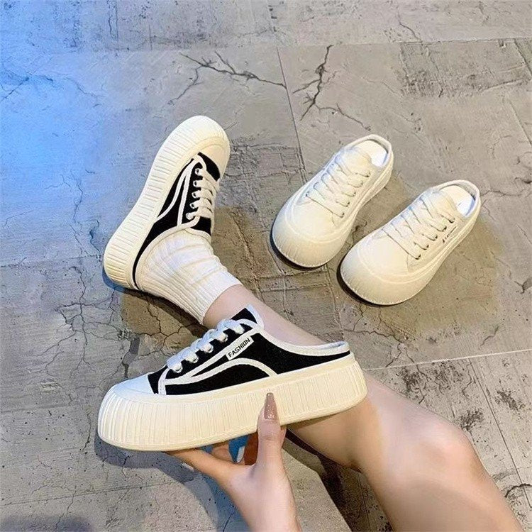 Damen Sneaker Plateau Bequem Modern