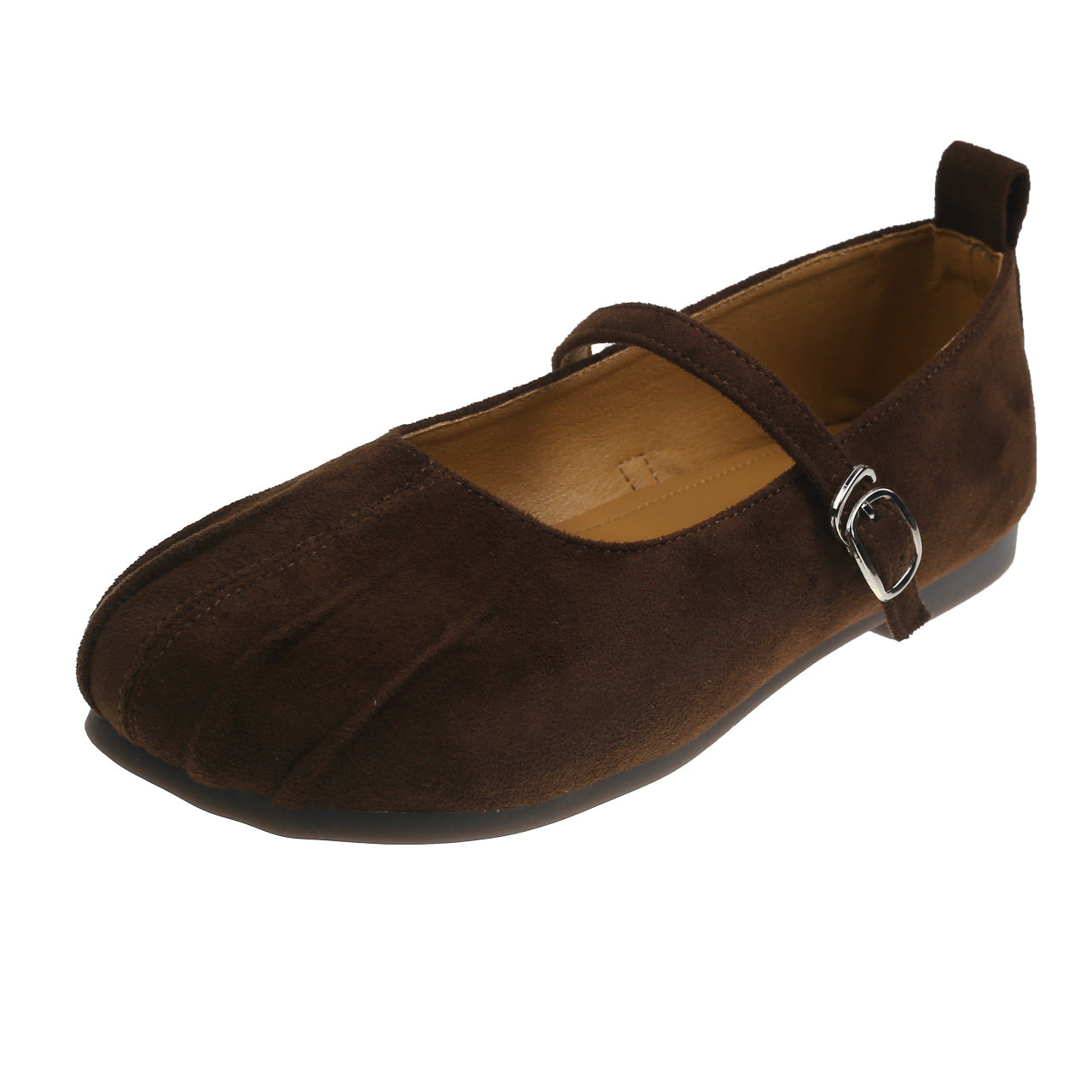 Damen Mokassins mit Riemen und Schnalle Modisch
