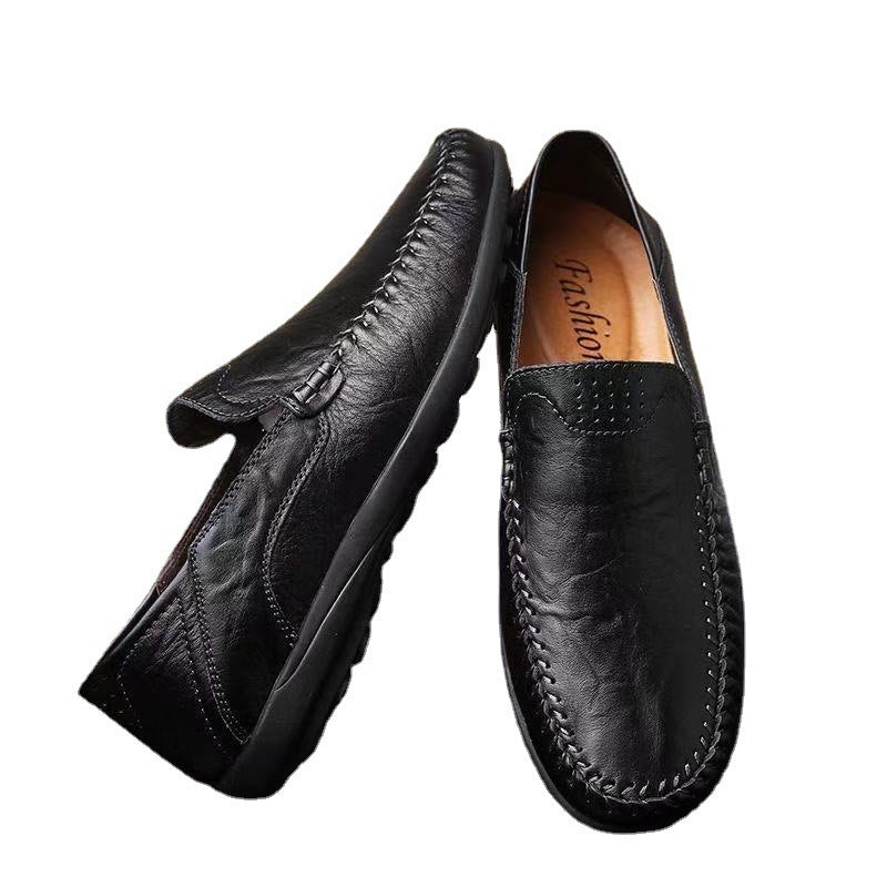 Damen Mokassin Leder Schuhe Handgenäht Elegant