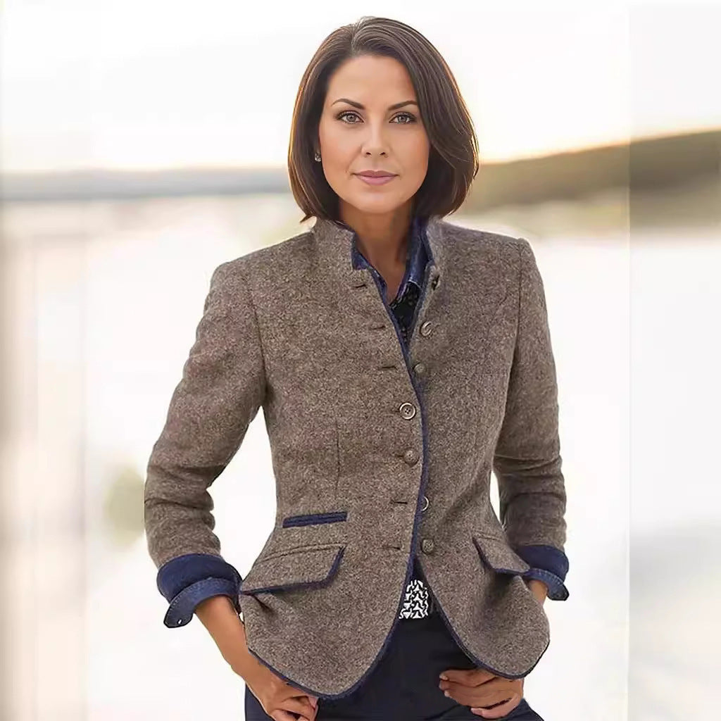 Damenblazer Elegant Modern mit Knopfleiste