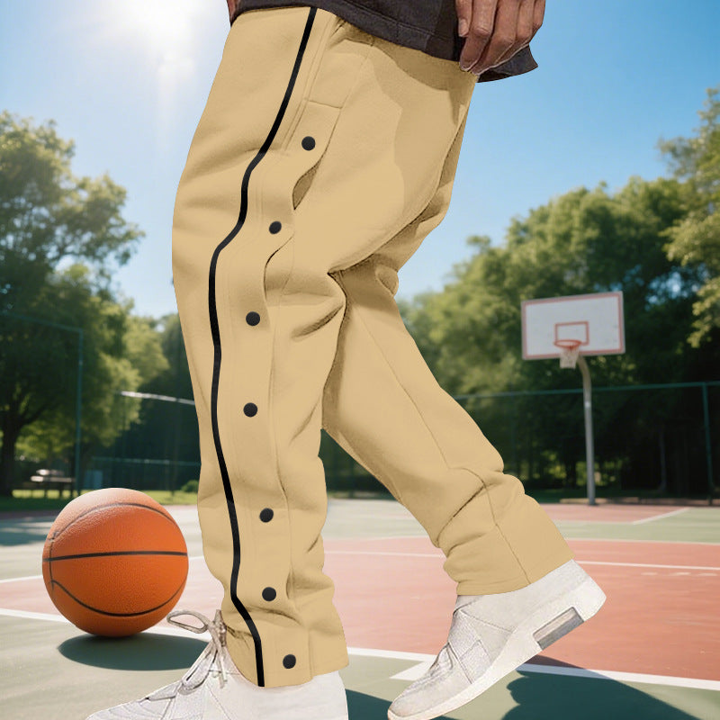 Herren Sport Hose Freizeit Modern Mit Kontraststreifen