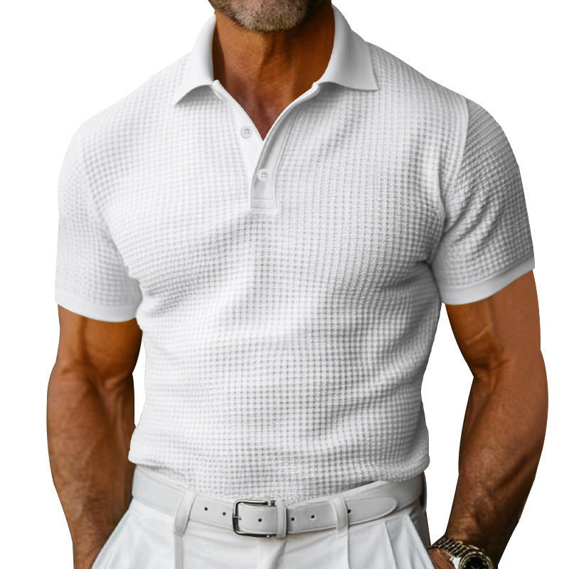 Herren Poloshirt atmungsaktiv Struktur Optik Berlin