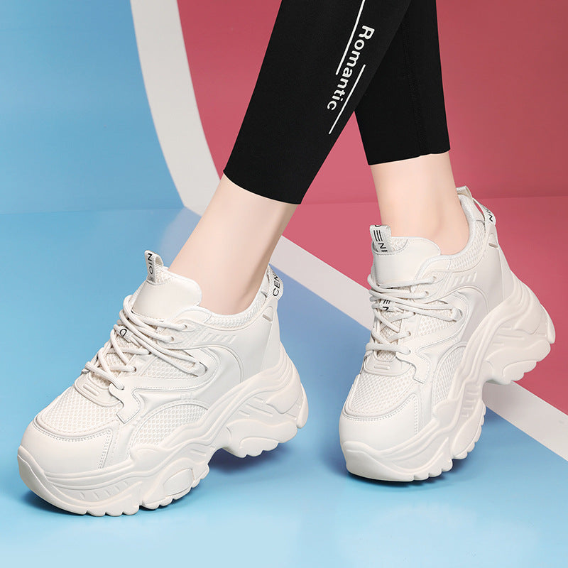 Damen Plateausneaker Sportlich Atmungsaktiv Größe 36-41
