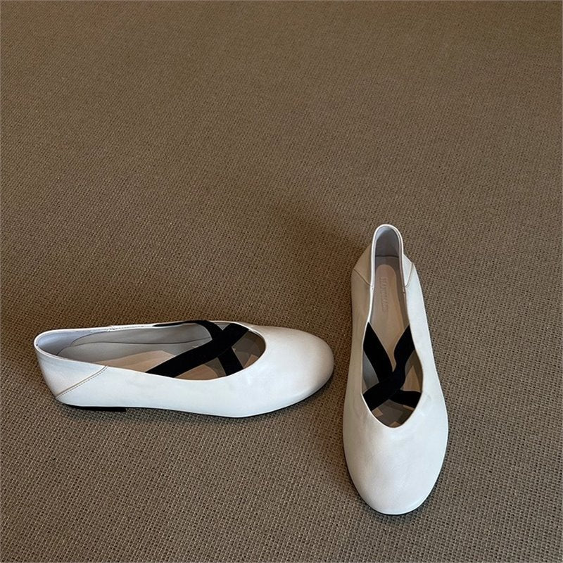 Damen Ballerinas Bequem Elastisch Mit Weichem Innenfutter