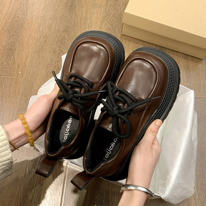 Damen Schnürschuhe Chunky Modisch Robust