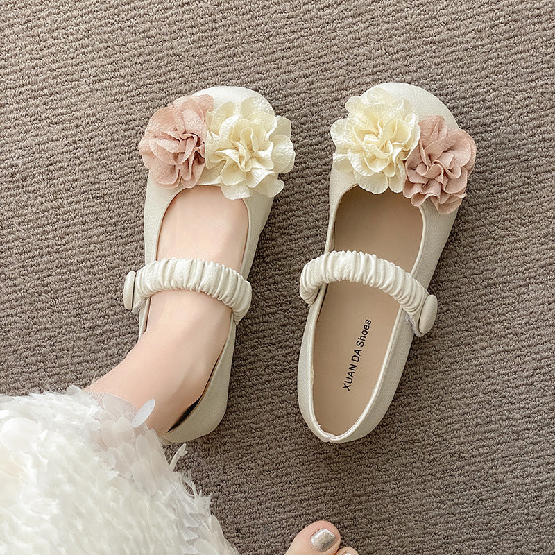 Damen Ballerinas Elastisch Floralmuster Frauen Schuhe