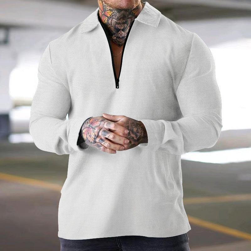 Herren Langarm-Shirt Mit Reißverschluss Modern Berlin