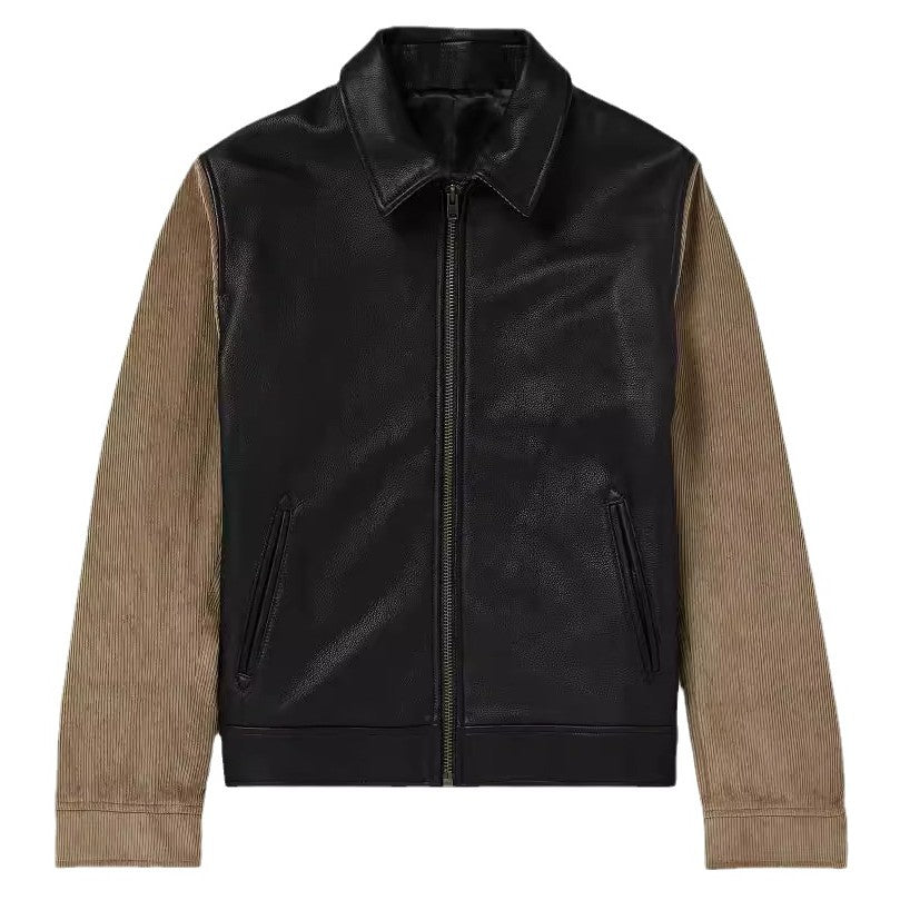 Herren Hybridjacke Modern mit Struktur Ärmeln