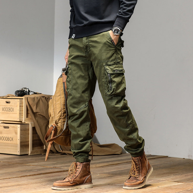 Herren Cargo-Hose Robust Vieltaschig Outdoor Stil