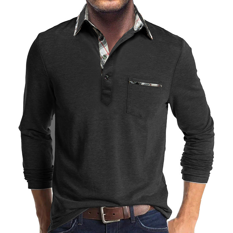 Herren Langarmshirt Elegant Modern Slimfit