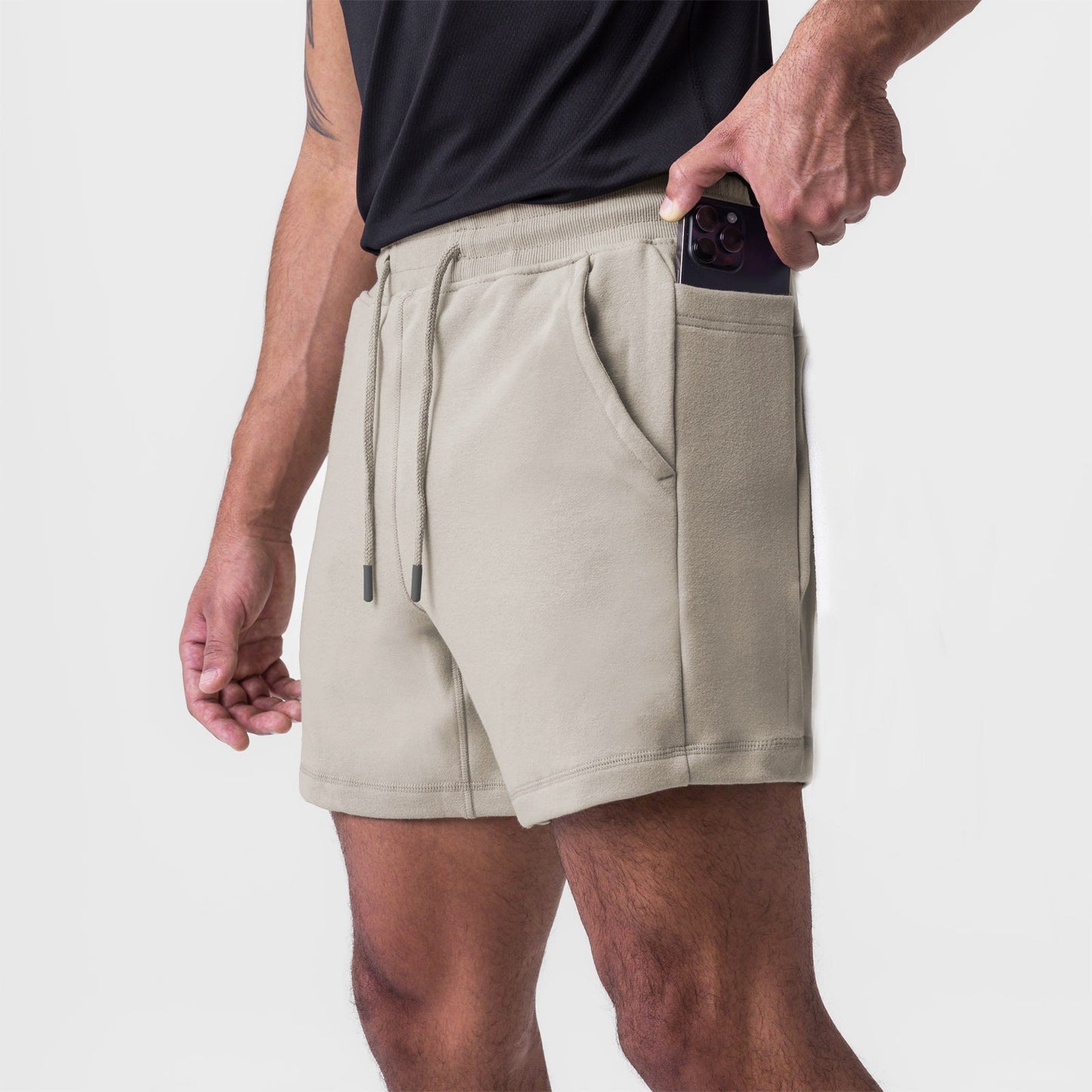 Herren Shorts Bequem Mit Seitentaschen Verstellbar