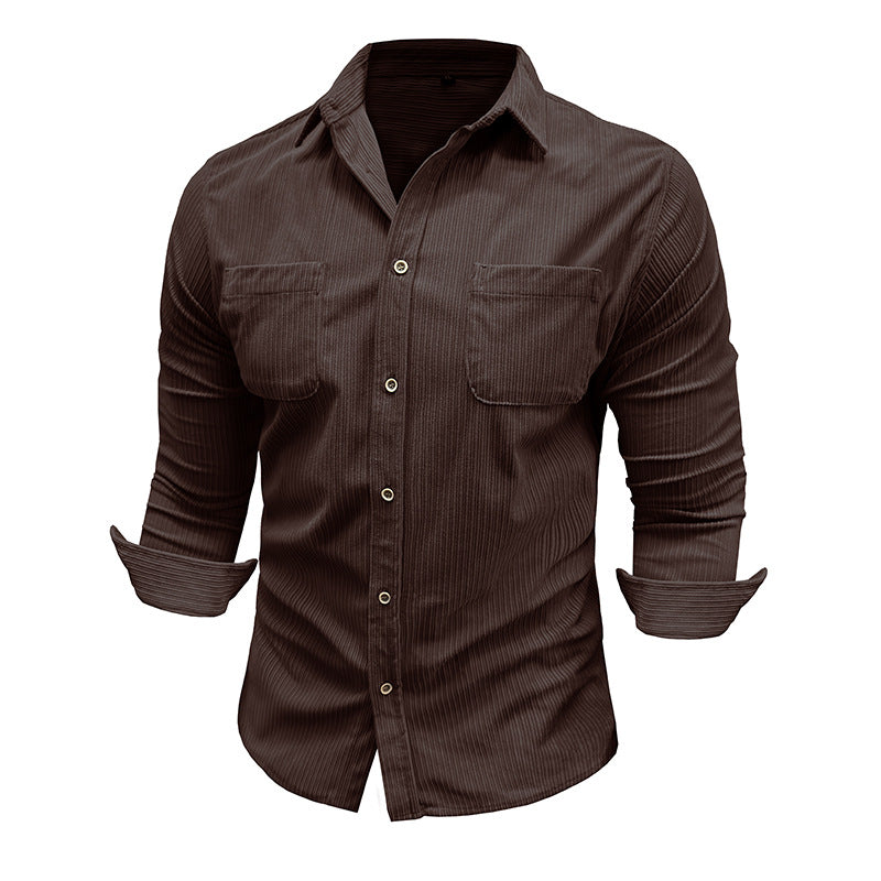Herren Hemd Slim Fit Streifen Design Modern