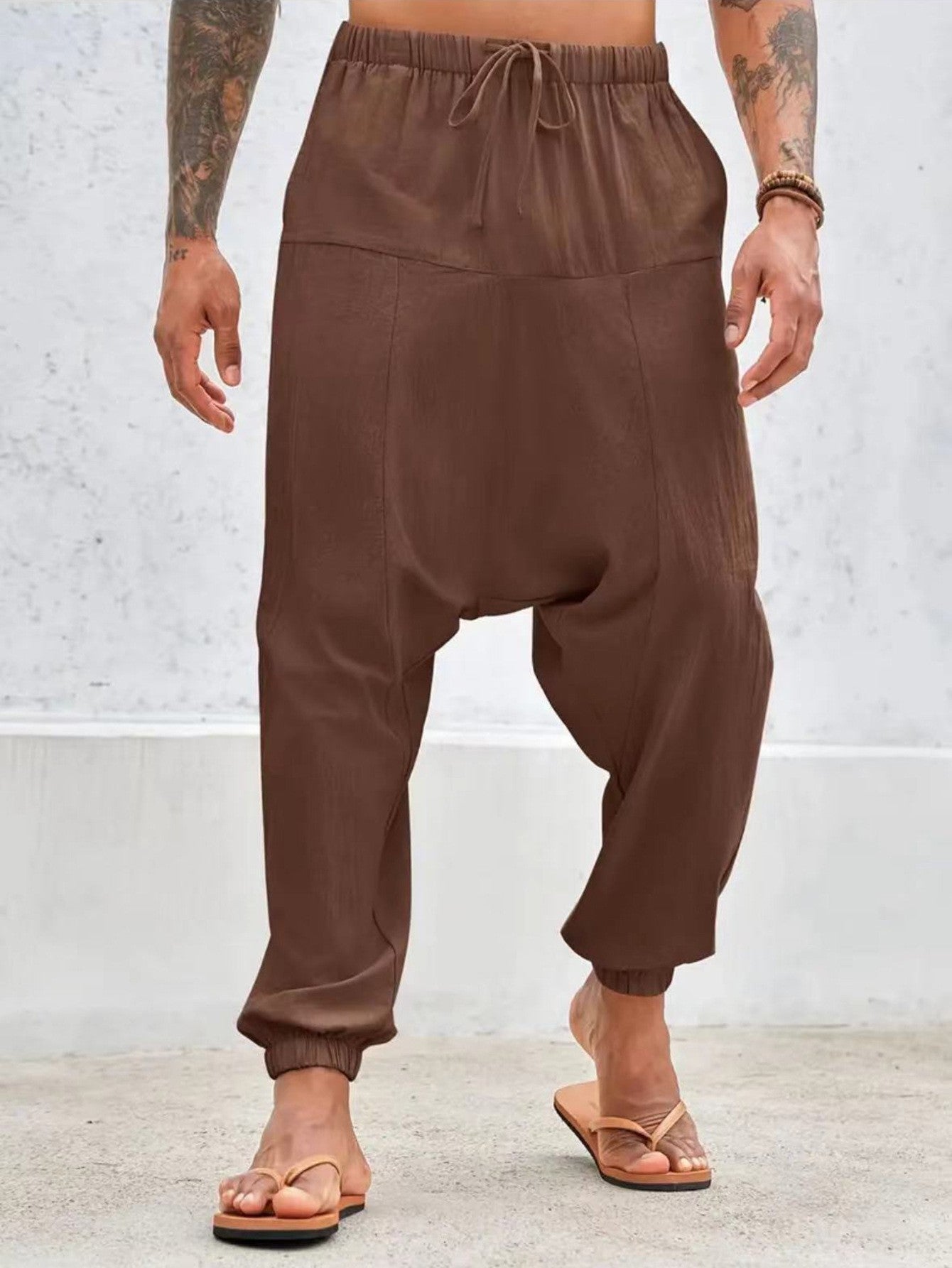 Bequeme Herrenhose Elastischer Bund Lässiger Stil