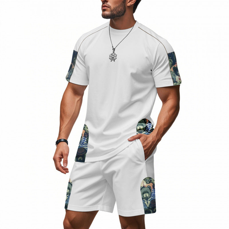 Herren Lounge Set Grafikdruck Modern Berlin Style
