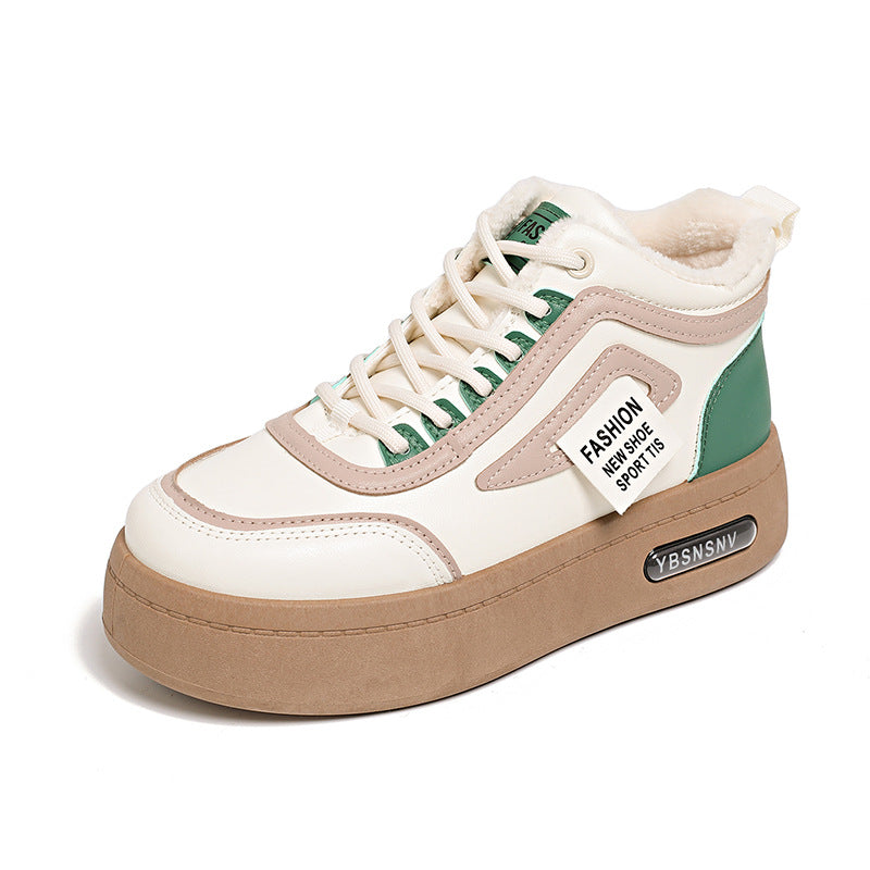 Damen Sneaker High-Top Warm gefüttert Robust