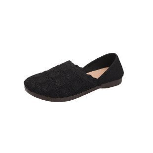 Damen Ballerinas Bequem Strickdesign Modisch