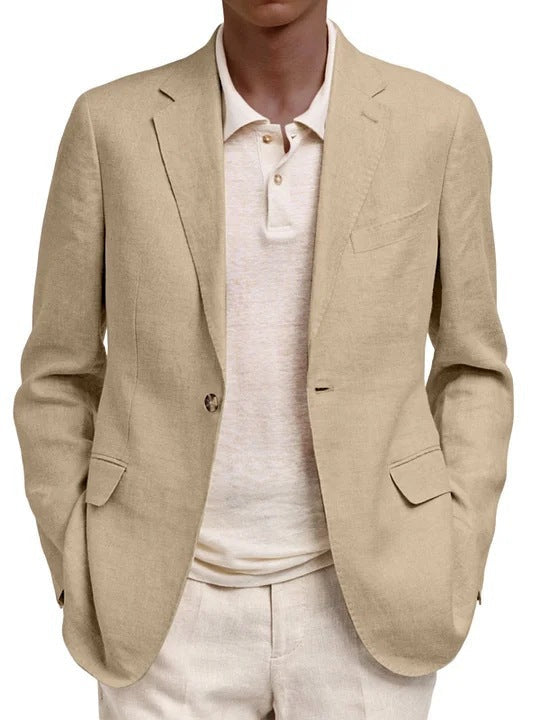 Herren Leinenjacke Elegant Sommer Modern