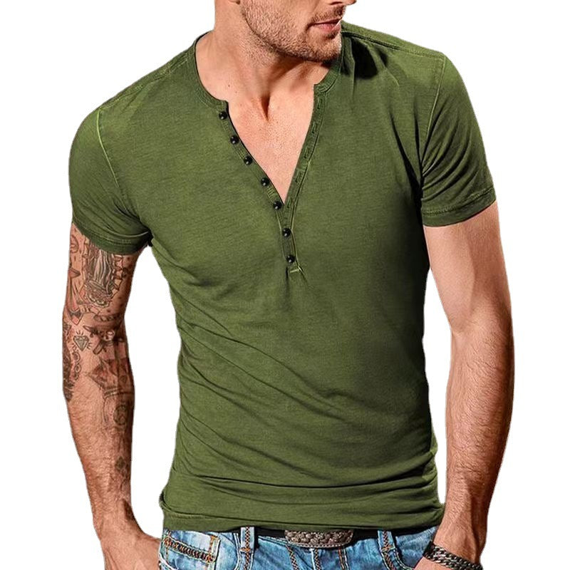 Herren T-Shirt Kurzarm Freizeitshirt Trendig Modern