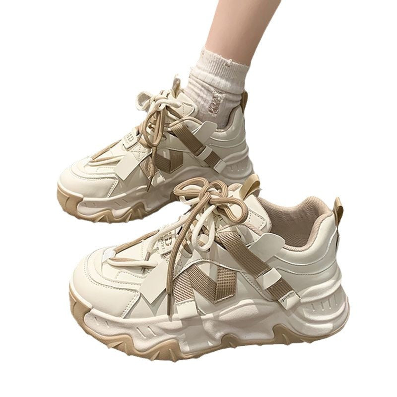 Damen Sneaker Sportlich Chunky Stabile Sohle Mode