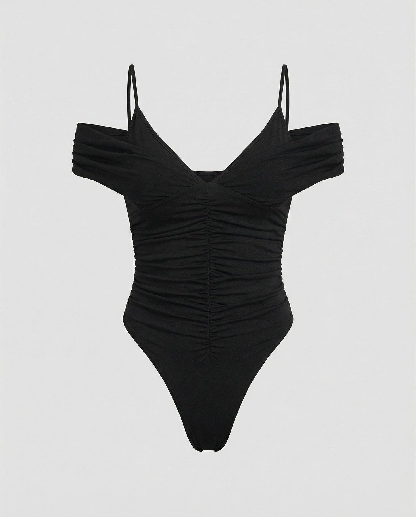 Damen Body mit Cut-Out Effekt Elegant Glitzer