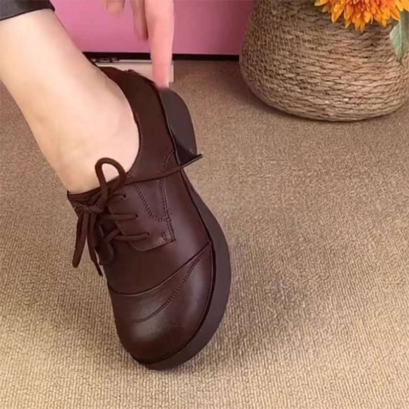 Damen Schnürschuhe Komfortabel Rutschfest Modern