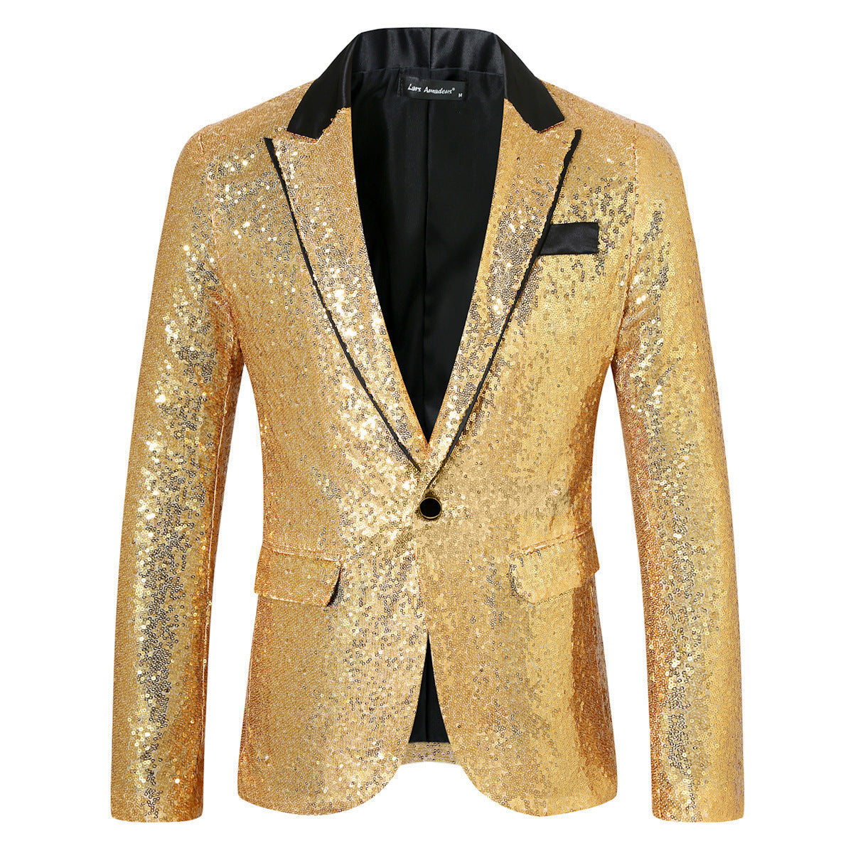 Paillettenblazer Herren Glamour Jacke Glitzer