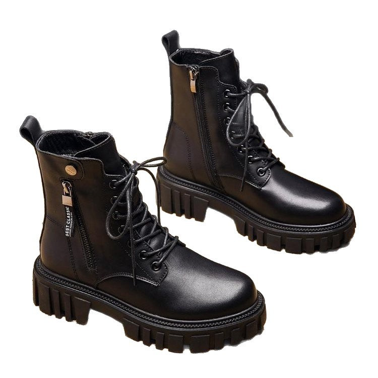 Damen Schnürstiefel Nachhaltig Robust Winterstiefel