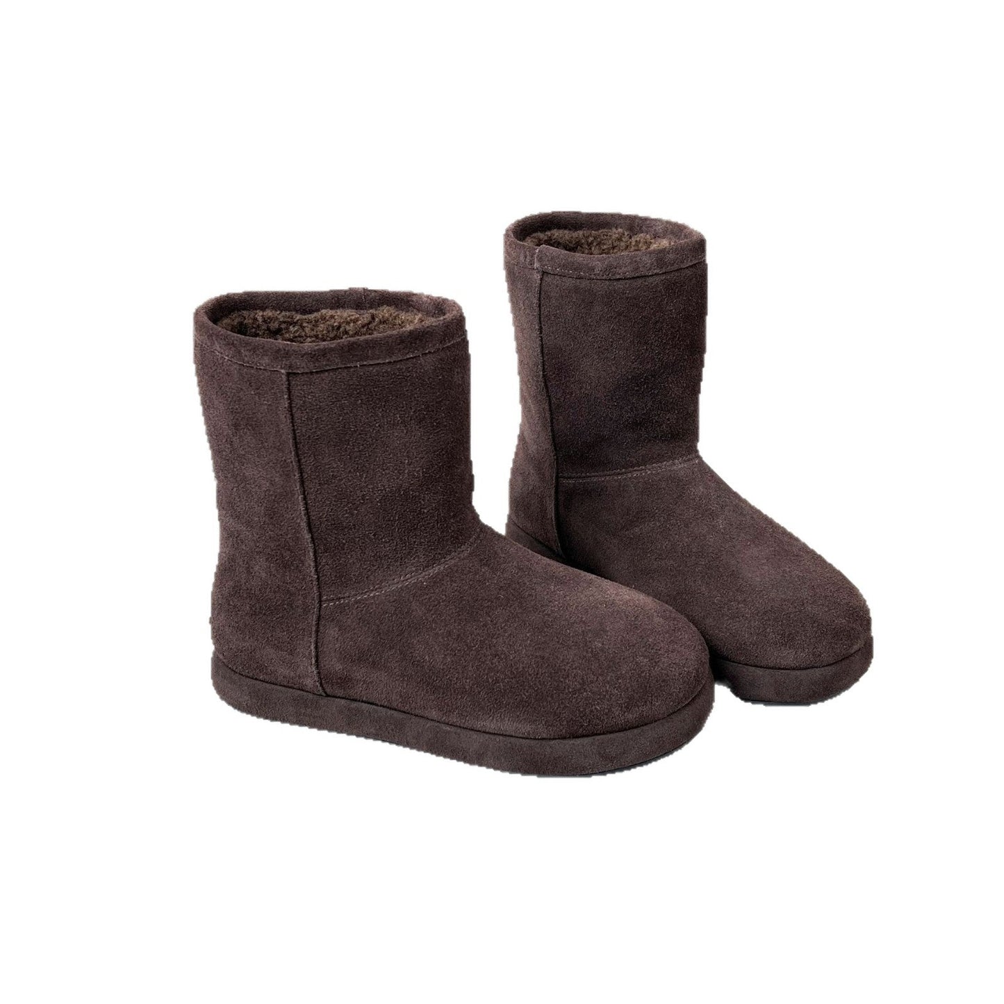 Damen Boots Leopardenmuster Weich Warm