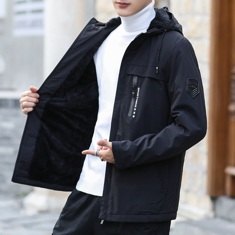 Herren Winterjacke Wetterfest Isoliert Mit Weichem Futter