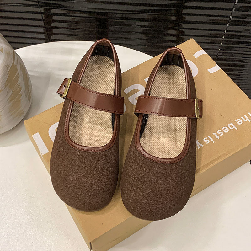 Damen Schuhe Bequem Mary Jane Schnalle Modern