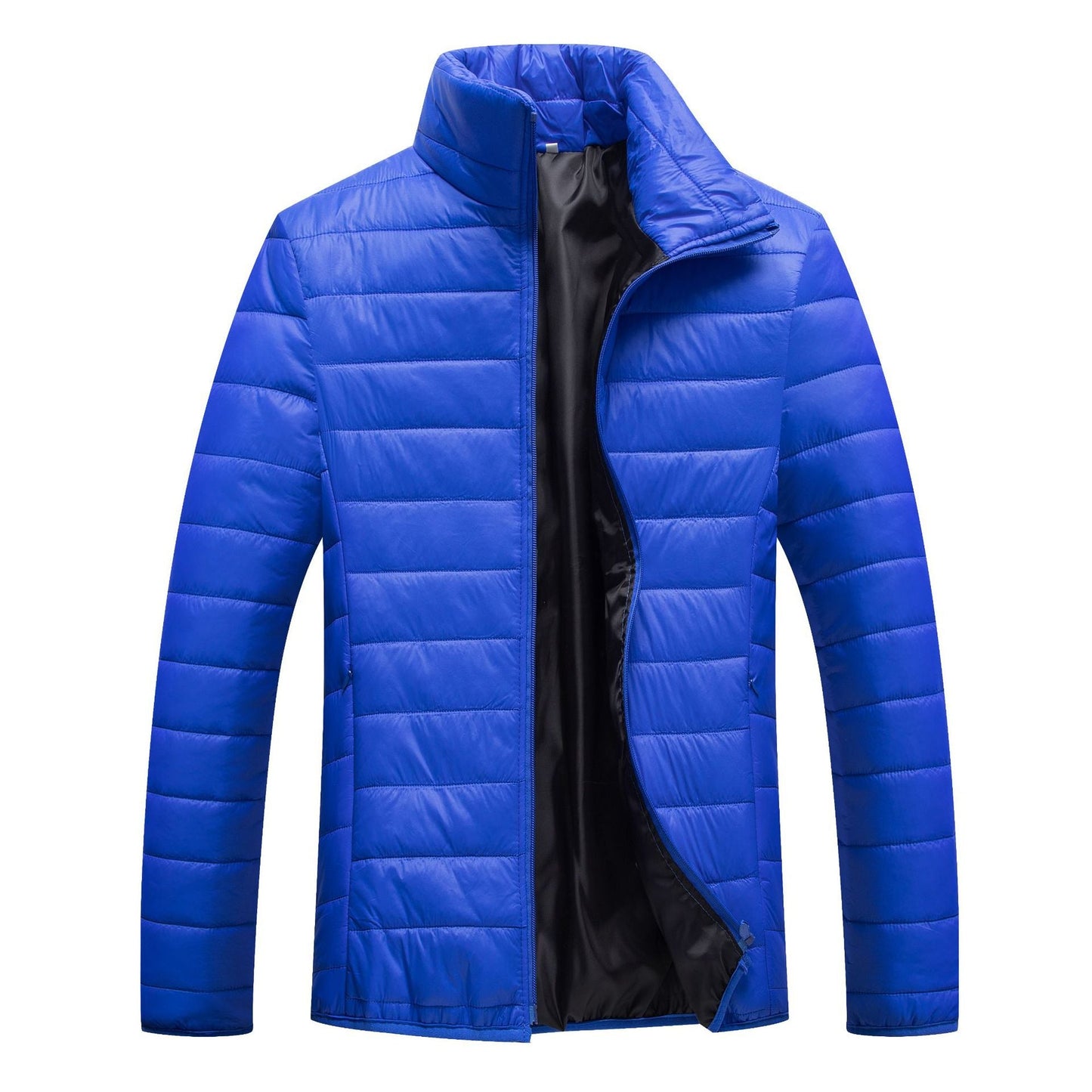 Herren Steppjacke Warm Winterschutz mit Kragen