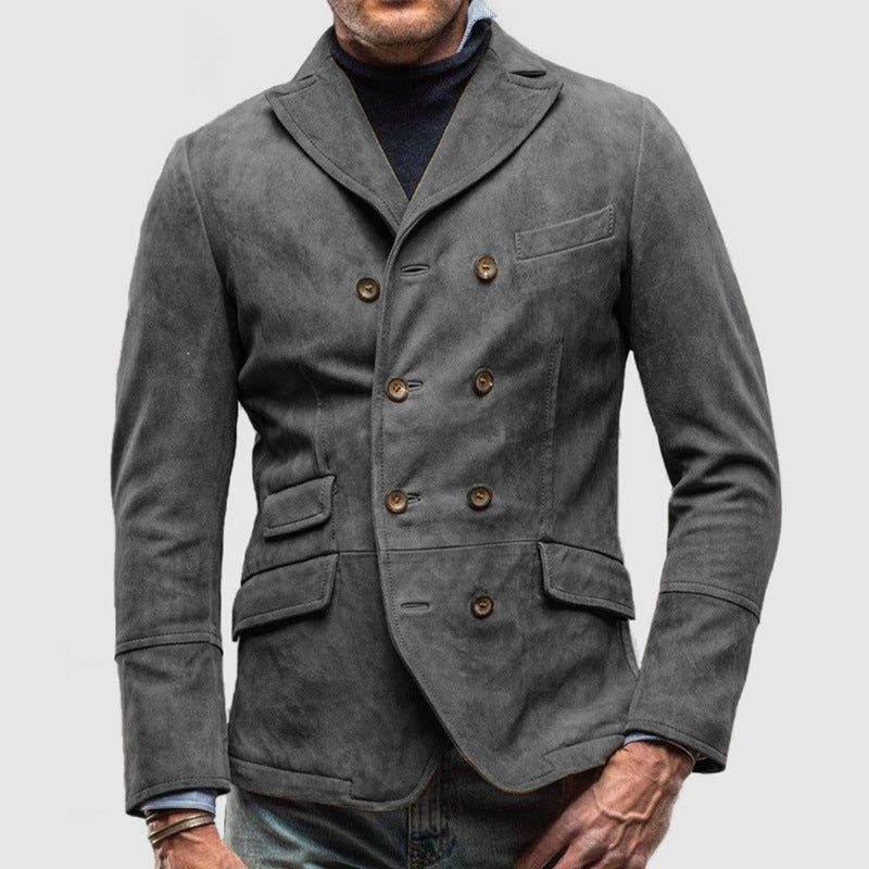 Herren Blazer Wildleder Elegant Modern