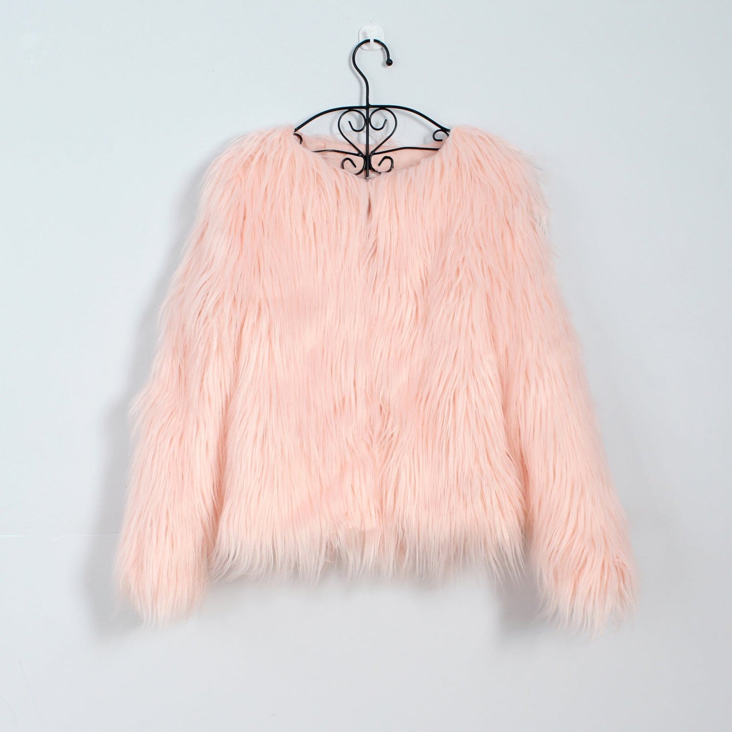 Kunstpelzjacke Damen Flauschig Lässig Oversized