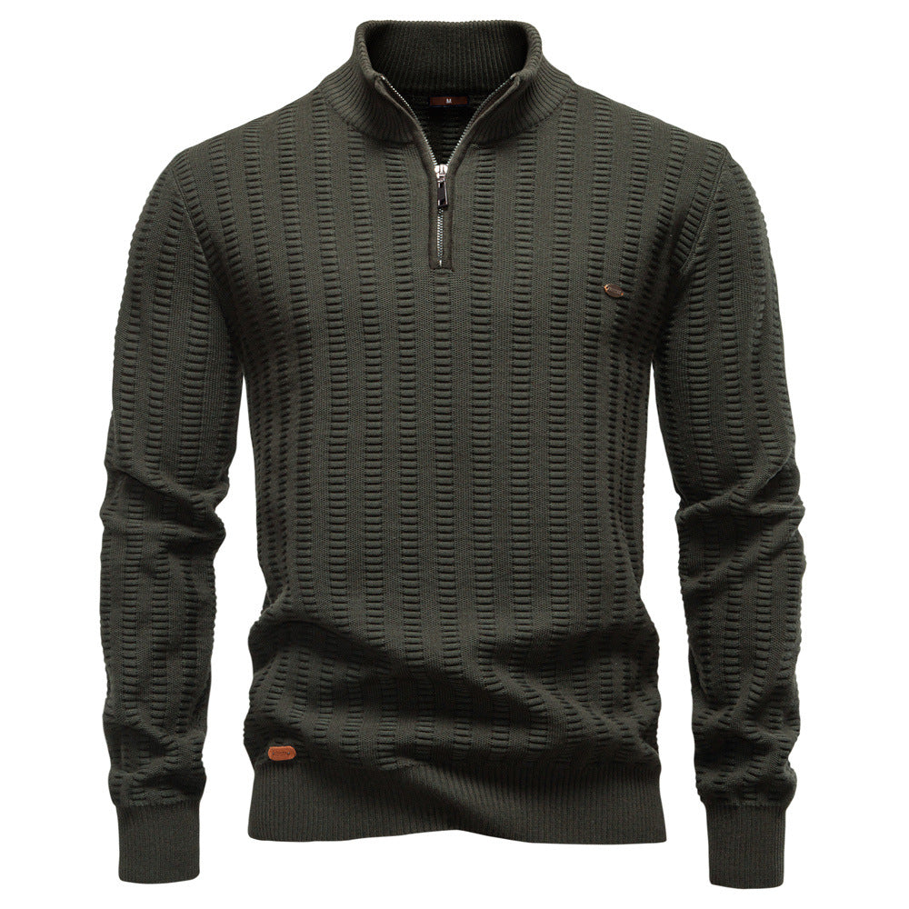 Herren Pullover Strukturiert Halbzipp Modisch Berlin