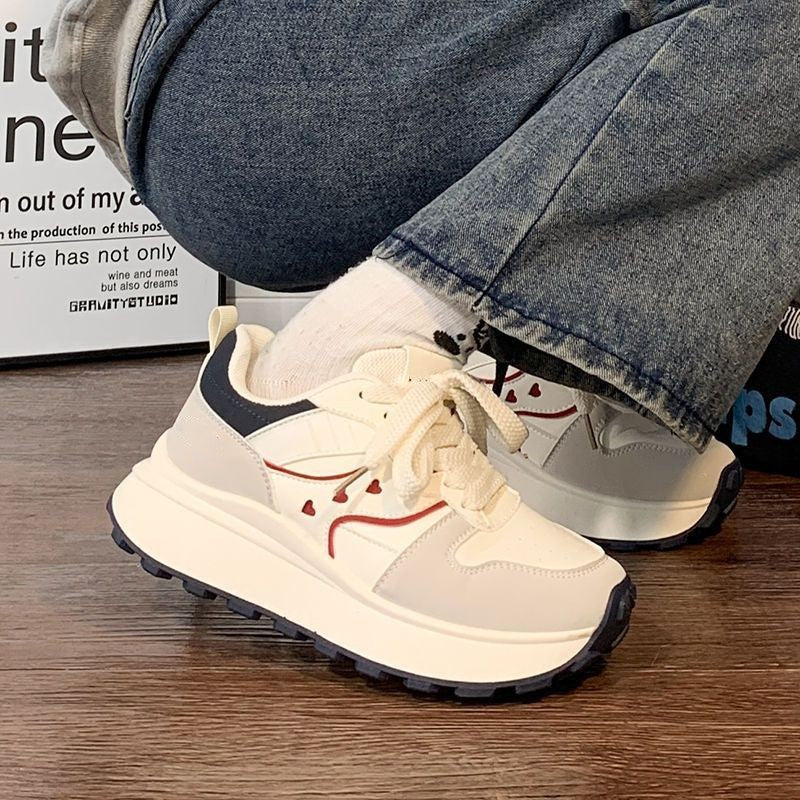 Damen Sneaker Plateau Sportlich Chunky Trendy