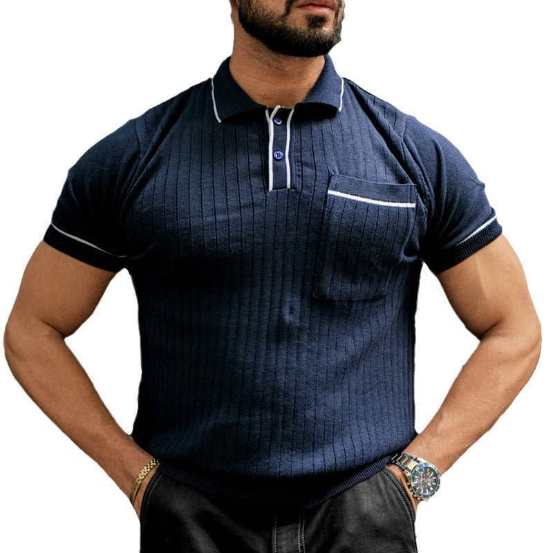 Herren Poloshirt Classic mit Brusttasche