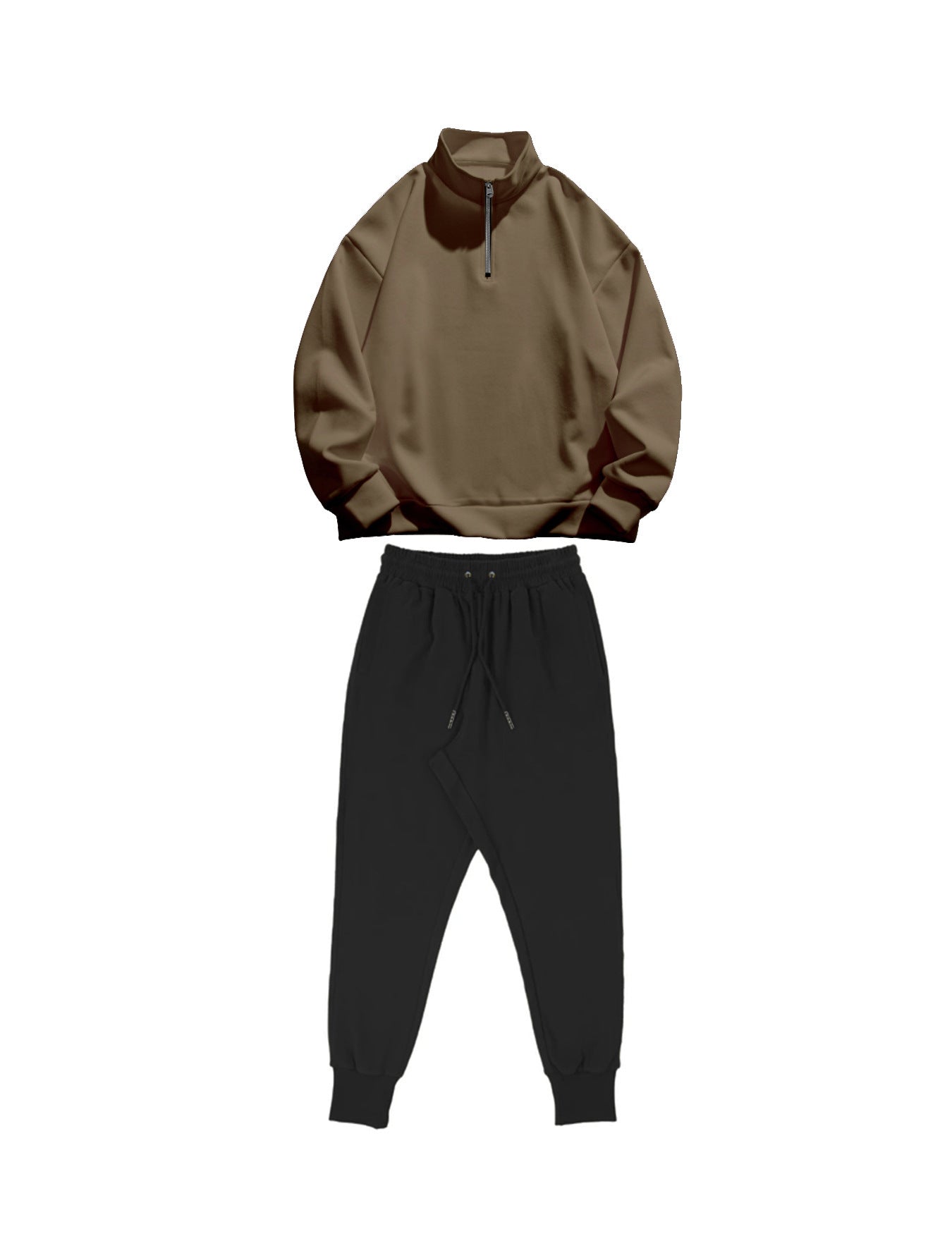 Herren Trainingsanzug Set Sportlich Modern mit Taschen
