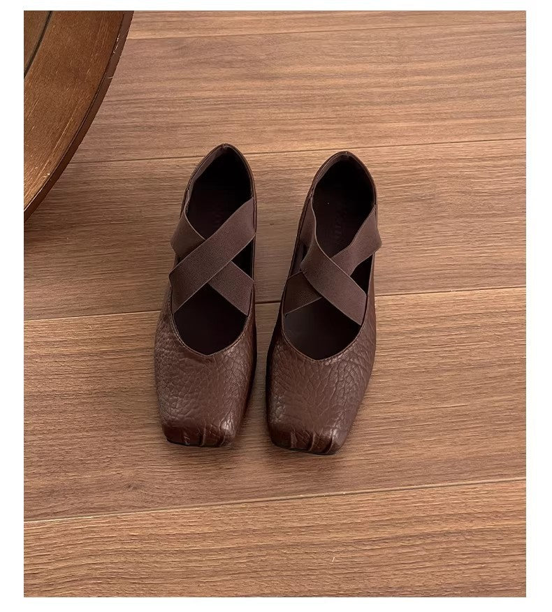 Damen Ballerinas Bequem Gepolstert Elastisch