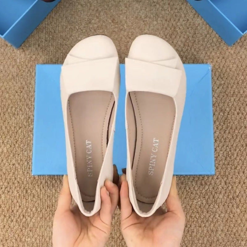 Damen Ballerinas Elegante Schleife Komfortabel Flach