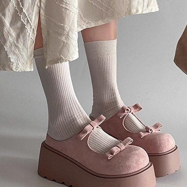 Damen Sandalen Plattform Schleifen Detail Hochzeitsschuhe