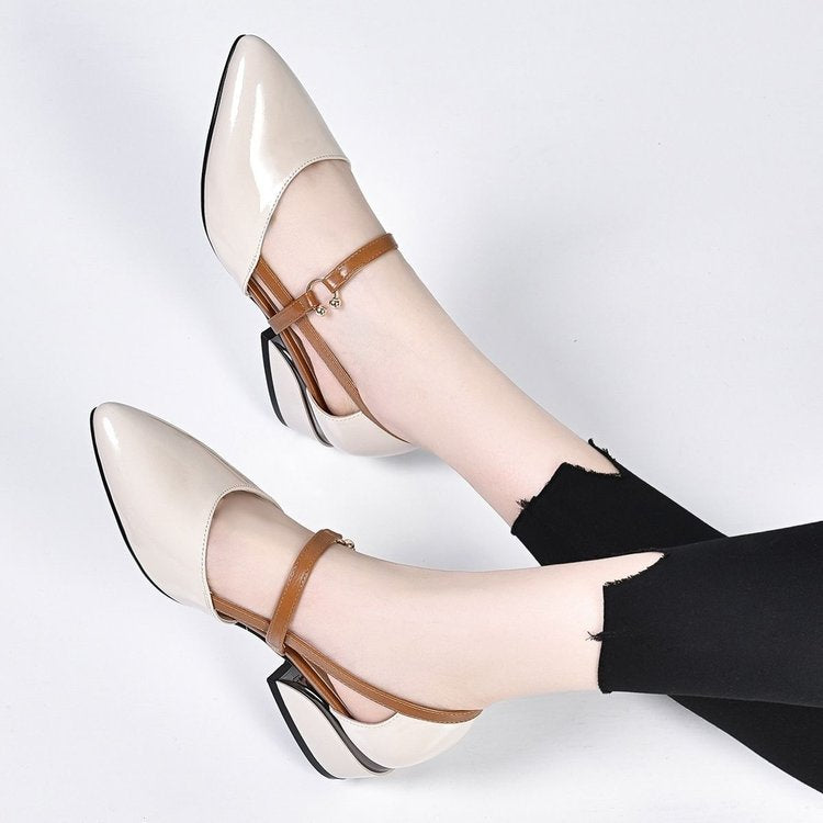 Damen Ballerinas Elegante Schnalle Modisch